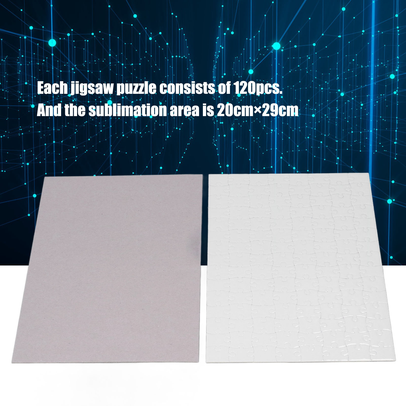 Puzzle Blank White - Набор для печати пазлов: 10 комплектов