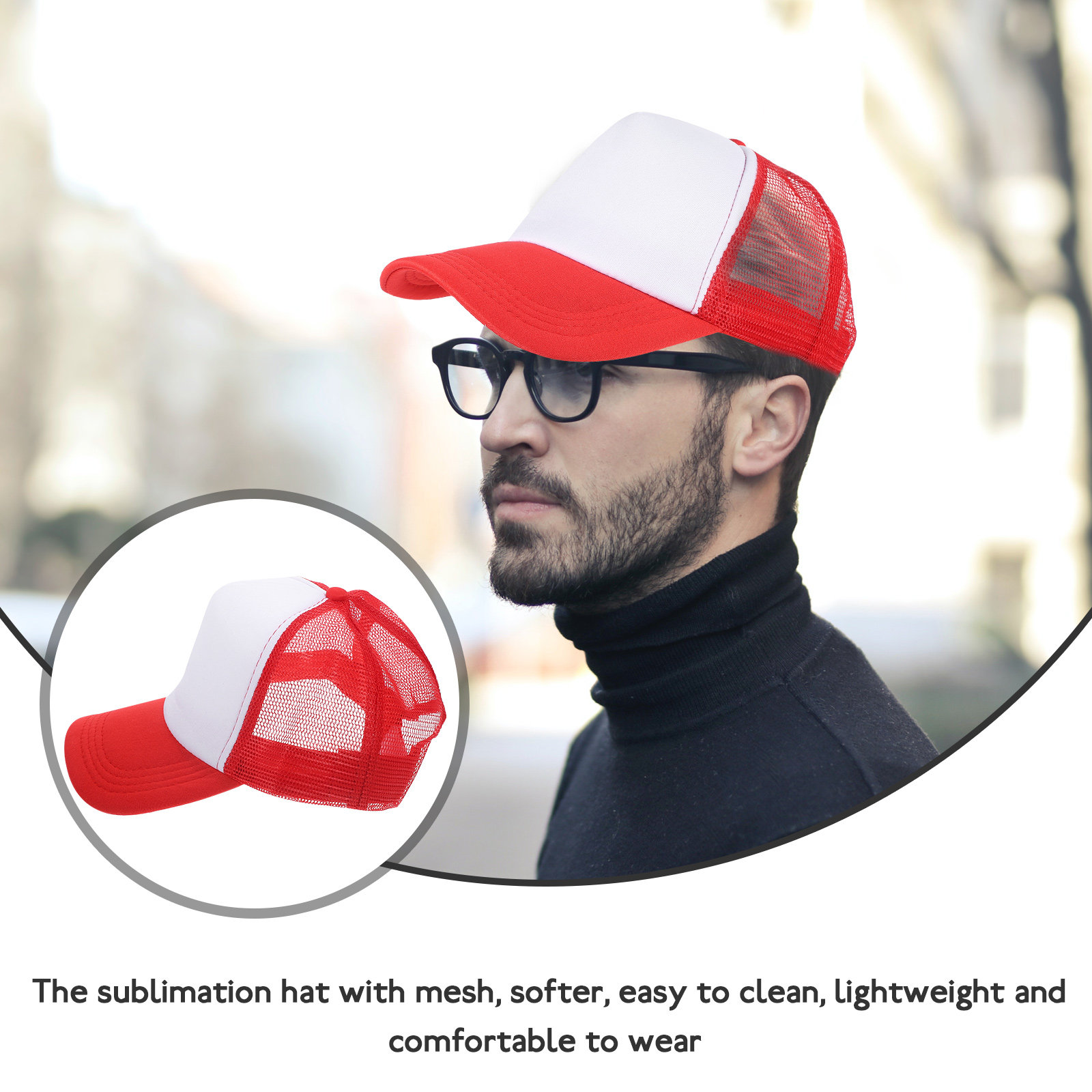 10 шт. пустых сетчатых бейсбол – обзор и цена Hat Sublimation Blank
