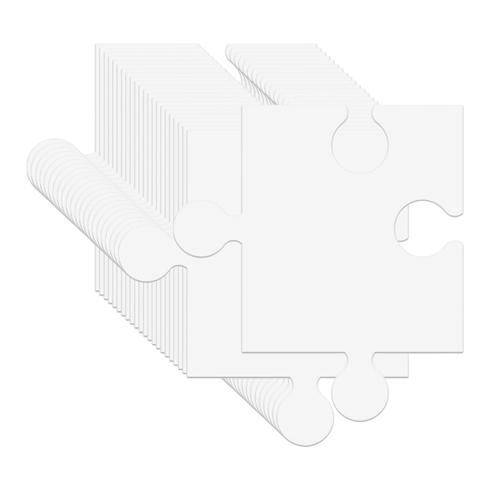 24 шт. белых картонных пазлов  – обзор и цена Puzzle Blank White